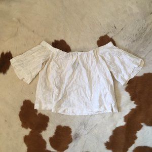 Reformation off the shoulder top